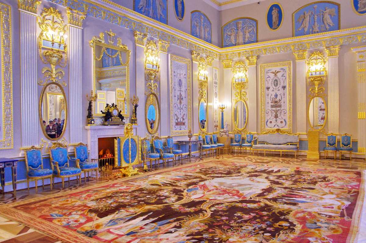 Екатерининский дворец - его залы и комнаты, россия, пушкин - галерея