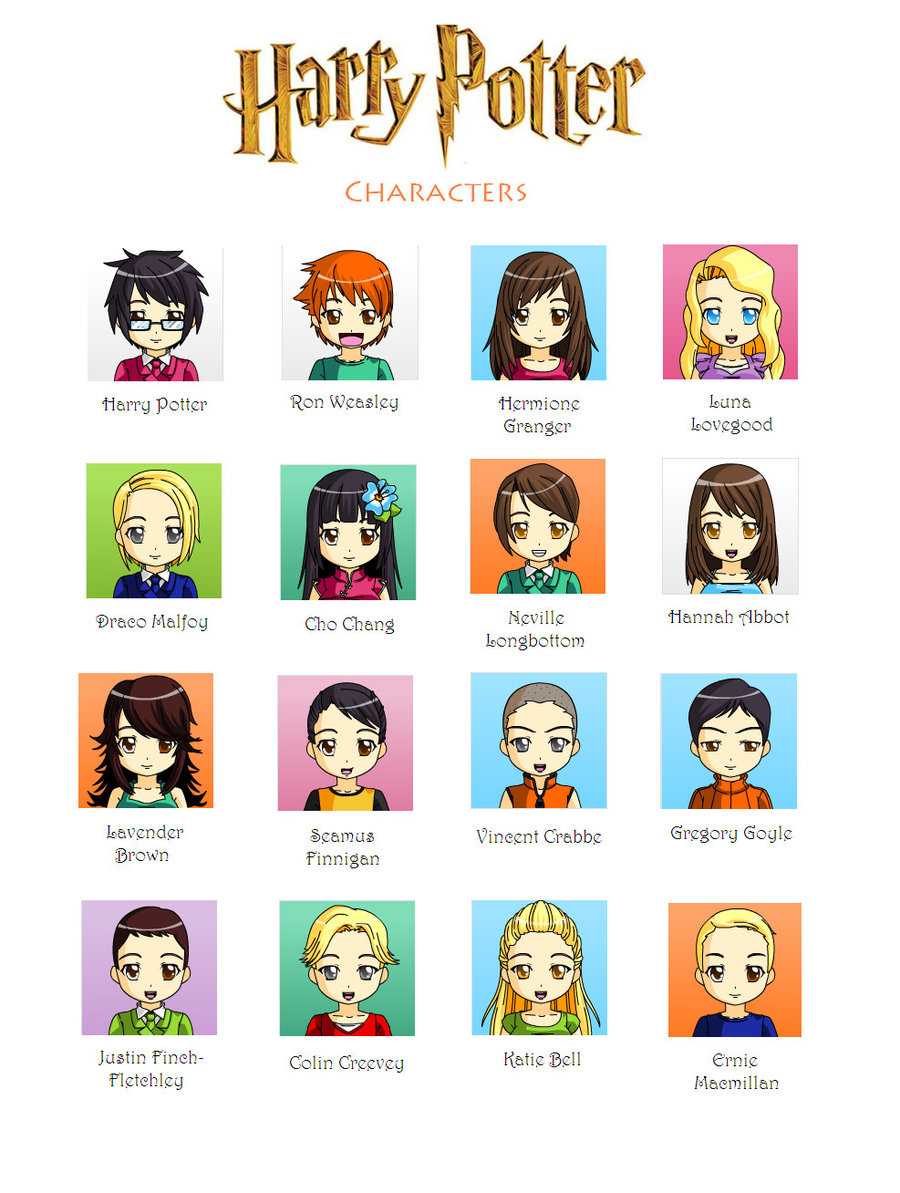 Персонажи гарри поттера все список с фото с именами