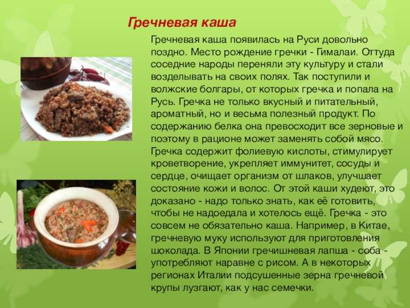 Гречневая каша русское блюдо: история возникновения — щи.ру