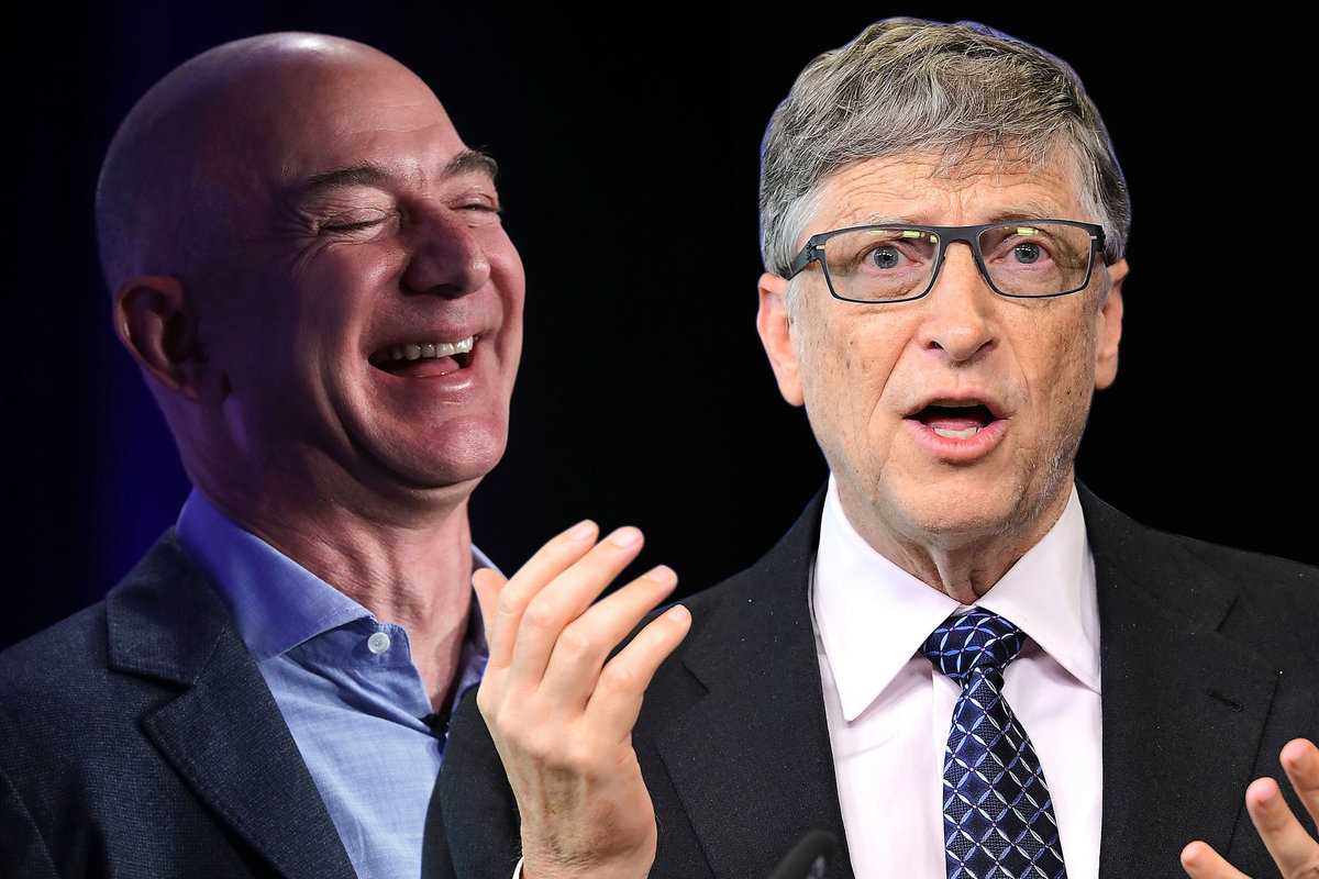 Самого богатого человека в америке. Jeff Bezos and Bill Gates. Безос и Билл Гейтс. Самый богатый человек в мире. Билл Гейтс и Баффет.